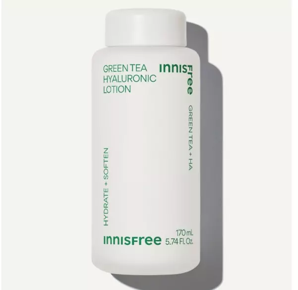 Innisfree Lotion hyaluronique au thé vert 170 ml Hydrate adoucit hydrate...