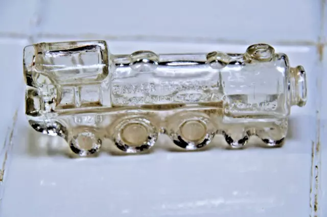 Vintage Stough Co. Jeannette PA  Glass Train Locomotive Candy Container