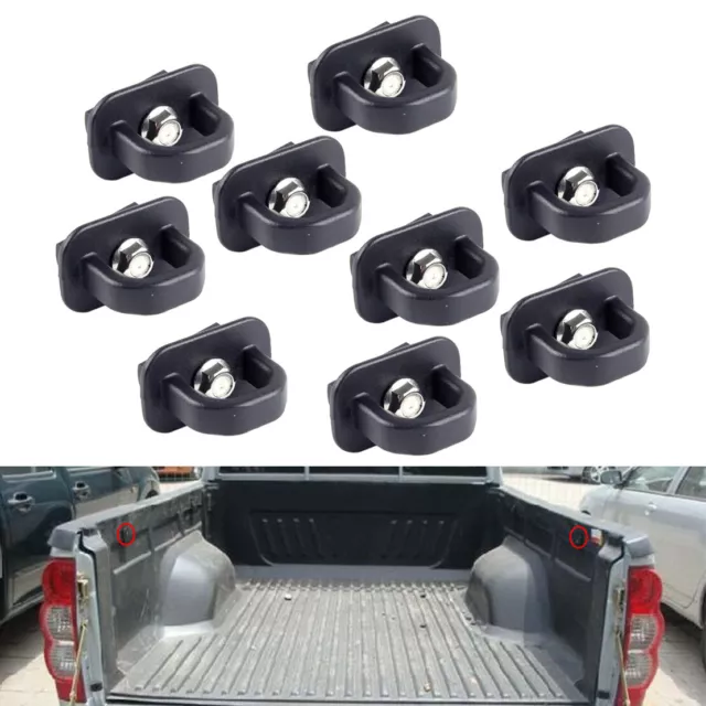 9x Tie Down Anchor Truck Bed Side Wall Anchors Fit for GMC Chevy