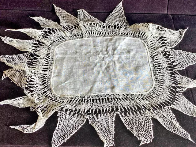 Armenian  Point Lace - Very Fine Vintage Needlelace Doily  WW119