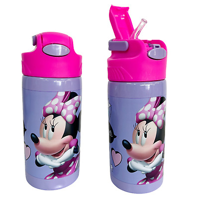 Disney Minnie Mouse  Borraccia Termica in Acciaio 500 ml con Cannuccia Bambini