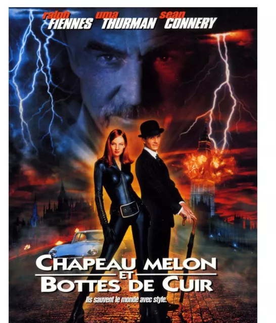 Bande annonce film cinéma 35mm 1998 CHAPEAU MELON BOTTES CUIR Connery U Thurman