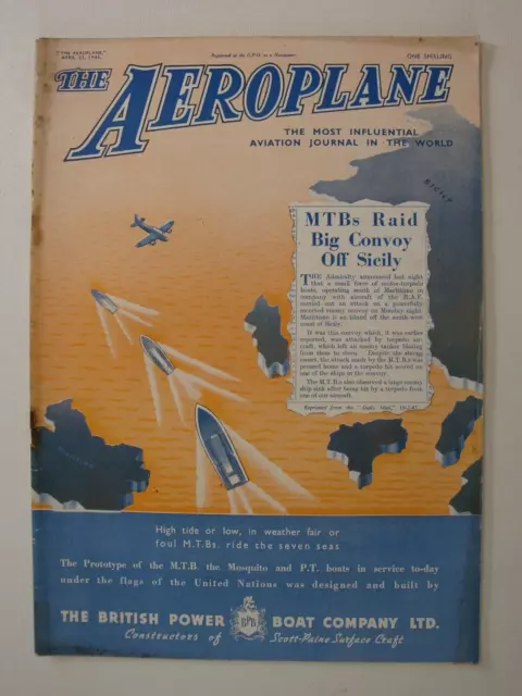 Aeroplane 23 Apr 1943 (Waco Glider, Catalina, Whitley, Horsa, Cairo, Lancaster)