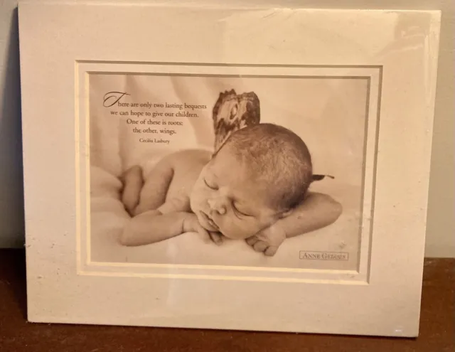 New Anne Geddes Baby Photo Album Keepsake Gift RARE Seared 7x9”