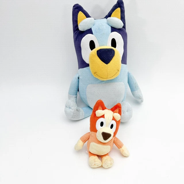 BLUEY 45CM + 19cm Bingo Plush Stuffed Toy Jumbo Character Cuddly Large