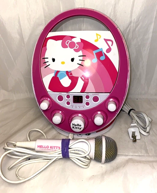 HELLO KITTY KARAOKE Machine w/ Microphone (No CD s included) *JS 29.99