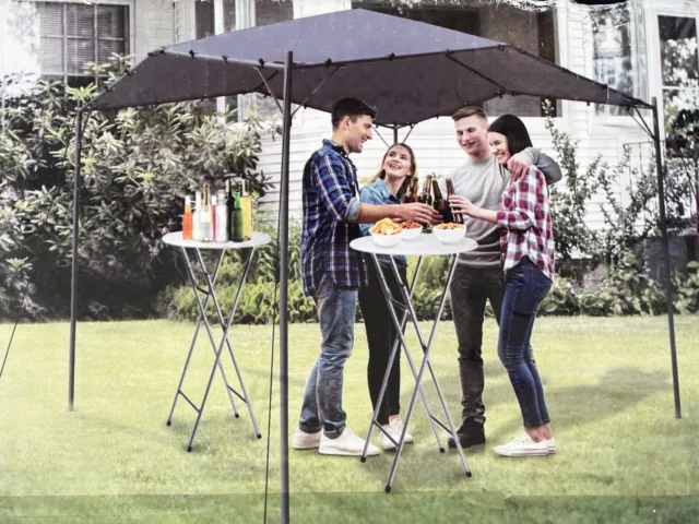 Pavillion 3x3m Faltpavillon PA Wasserdicht Gartenpavillon Partyzelt Gazebo