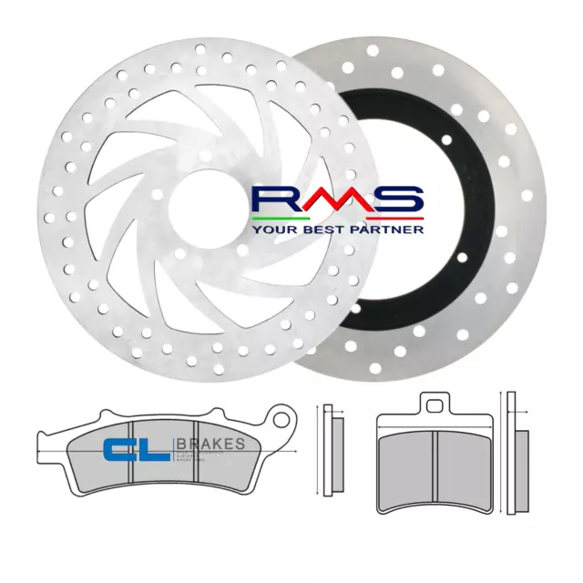 Set Frein Complet Disque Plaquettes Aprilia Scarabeo Light 250/300 2010/2010