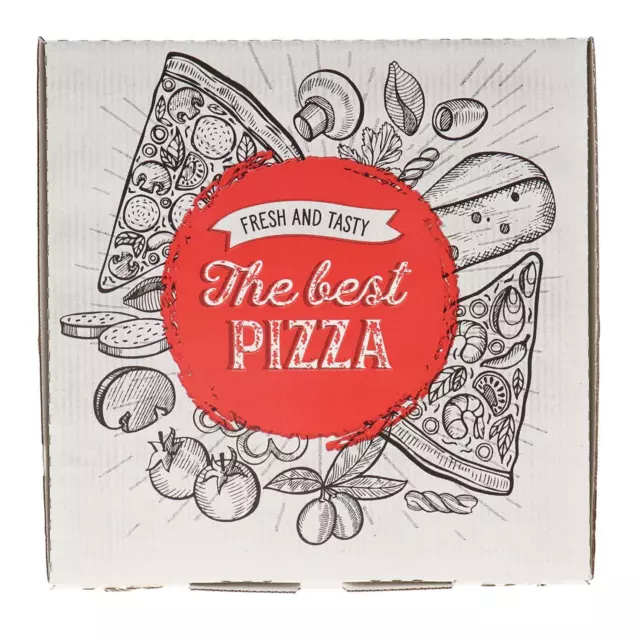 100 Pizzakarton Pizzaboxen Pizzaschachtel Faltschachtel 28x28x3cm Venezia