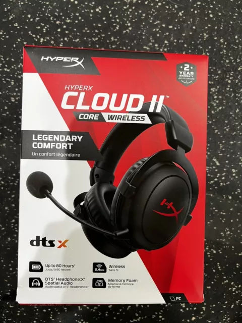 HyperX Cloud II Core Wireless Gaming Headset for PC, PS5, PS4, (Distressed Box)