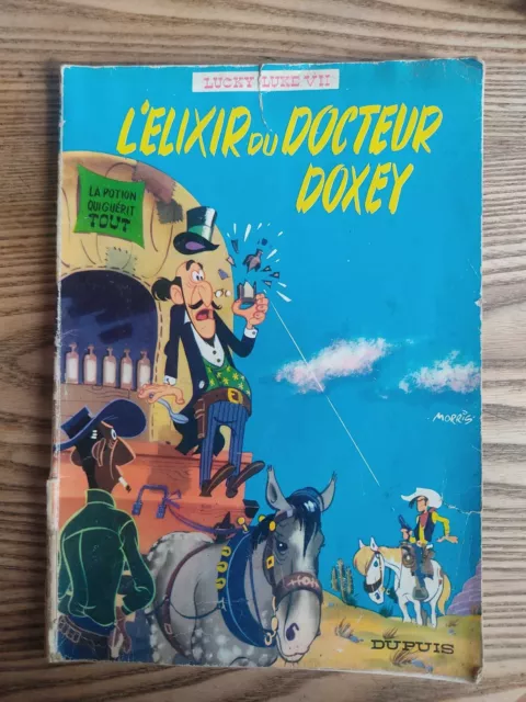 Lucky Luke n°7, l'élixir du docteur Doxey, 1978, BD, Western, aventure,