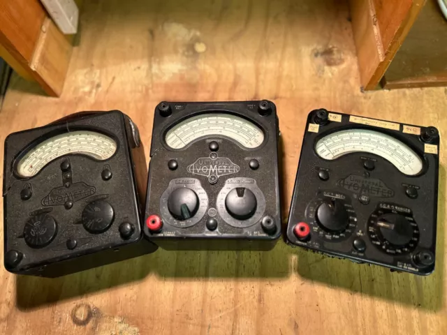 Vintage Universal Avo Meters 2 x Model 8 and 1 x Model 7