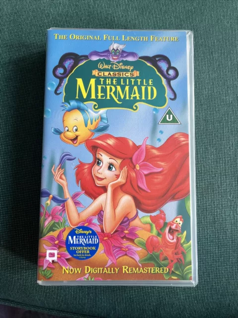The Little Mermaid Digitally Remastered Disney Vhs Video 1998 £099