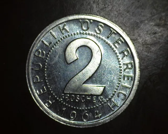 Austria 1964 2 Groschen Proof 10 Pcs