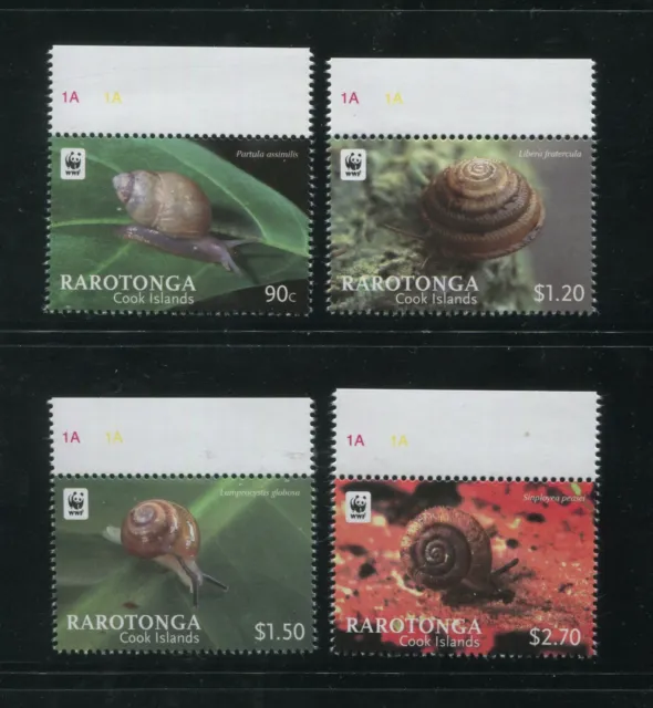 2012 Cook Inseln Wwf Natur Versand Briefmarken #1409-1412 Postfrisch Set