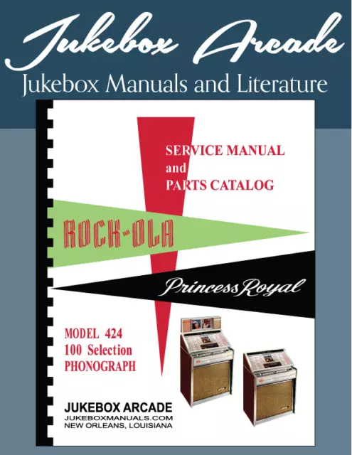 NEW Rock Ola 424 Princess Royal Service & Parts Manual, Color Cycle of Operation