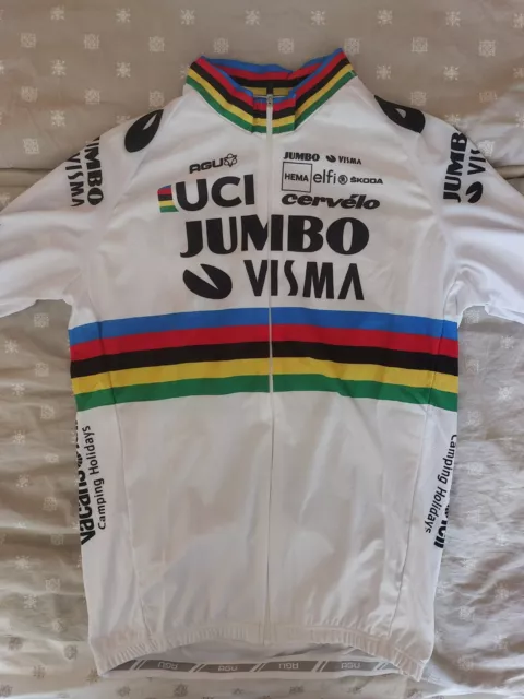 Team Jumbo Visma AGU Oficial Jersey Mens Size XL Made in Poland USED