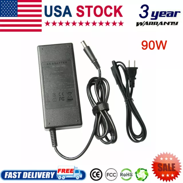 90W AC Adapter Power Laptop Charger For HP Pavilion DV3 DV4 DV5 DV6 DV7 G61 US