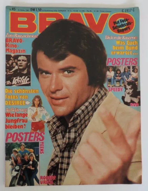 BRAVO Nr. 45 vom 30.10.1980 - Robert Ulrich, Scorpions, Bee Gees, Diana Ross