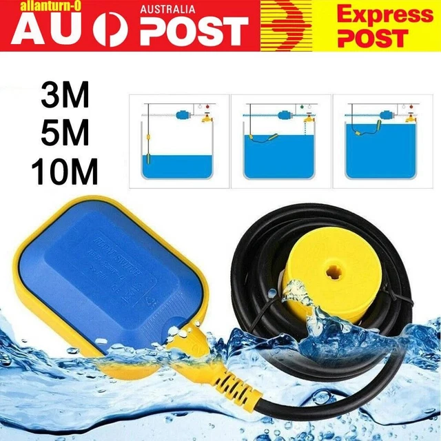 FLOAT SWITCH 3M-10M Tank Water Level Controller Automatic Water Pump ...
