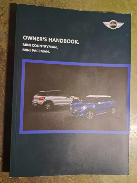 Mini Countryman & Paceman Owners Manual / Handbook 2010 2014 / 247 Pages