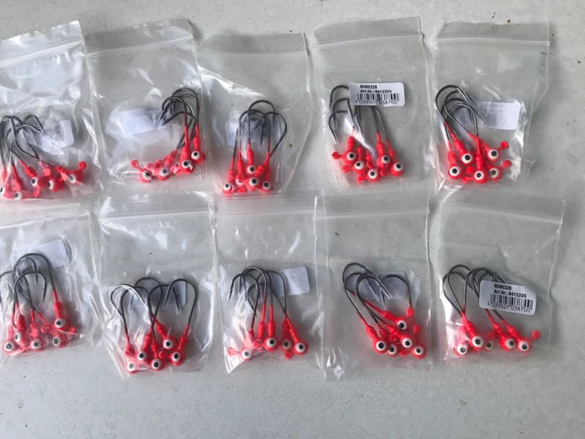  50 Stk Jighead-s UV aktiv 4/0 5g Jigkopf Jigköpfe Konvolut Barsch Zander UL