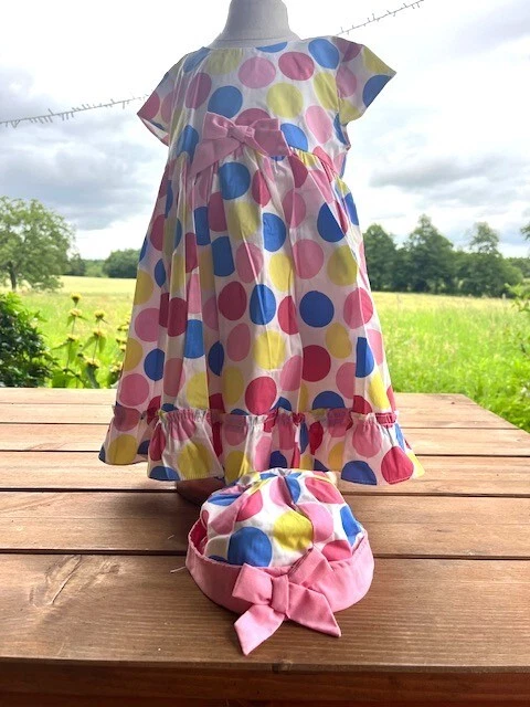 Robe Salopette En Jean Pour Bébé Fille 12 Mois - Marque Kimbaloo - Occasion Très Bon état - Taille 12 Mois