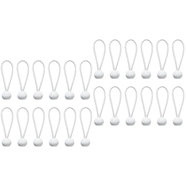 100 Pcs Bungee Cords Strap Canopy Tarp Tie Elastic Rope Tent Camping Outdoor