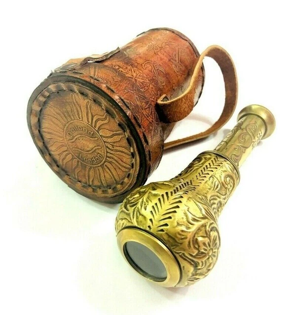 Telescopio Náutico Latón / / Telescopio de Bolsillo Spyglass / REGALO DE...