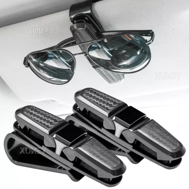2 STÜCK BRILLENHALTER Auto Sonnenbrillen Halterung für Auto mit Karten Clip  EUR 7,49 - PicClick DE