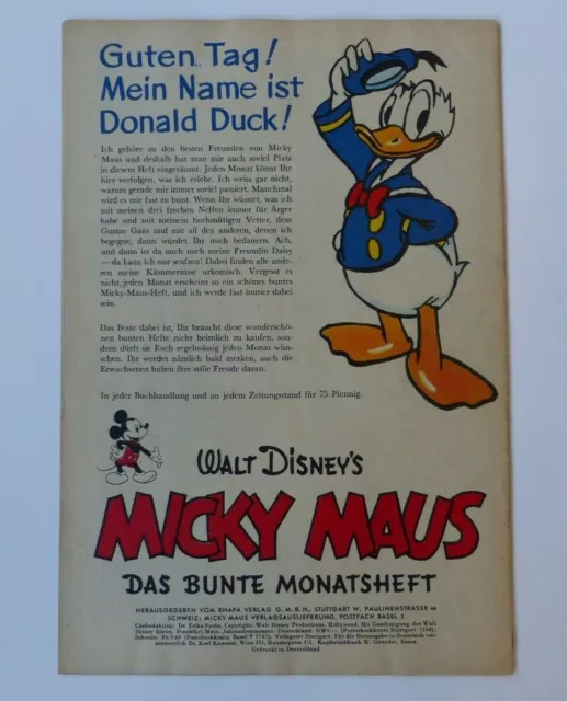 Micky Maus (Ehapa, Gb.) Jahrgang 1951 - Nr. 1 -  Zust. 1-2 2