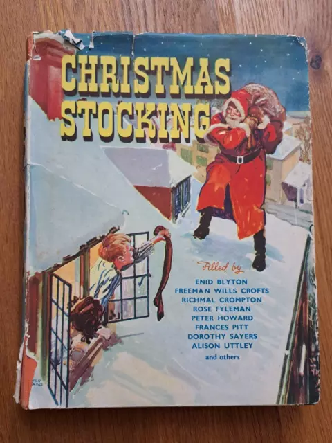 Vintage annual, Christmas Stocking with dustjacket, Enid Blyton, Richmal Crompto