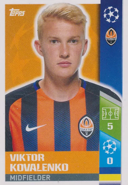 Champions League 17/18 - Adesivo 337 - Viktor Kovalenko - FC Shakhtar Donetsk