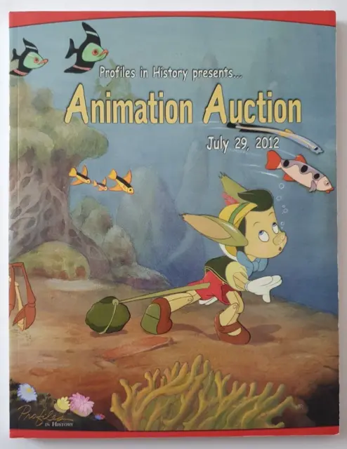 Profiles in History Animation Auction Catalog Catalogue - Disney Pinocchio Cover