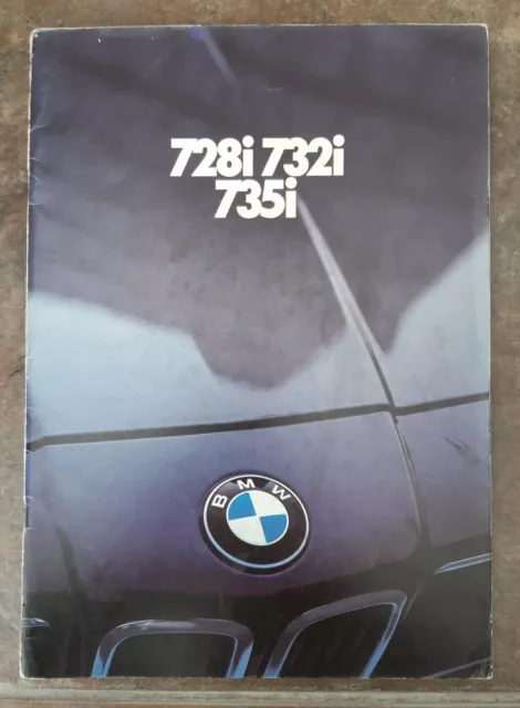 BMW 728i, 732i, 735i BROCHURE 1980