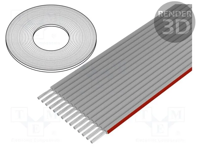 1,27mm 14x28AWG Lignes : Plate-Bande Sans Isolement PVC Cu Line