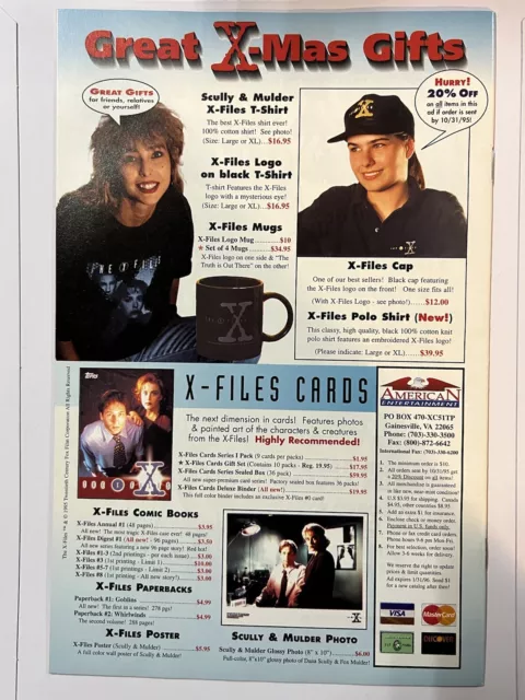 The X-Files 9 Vol 1 High Grade Topps Comic Book 2