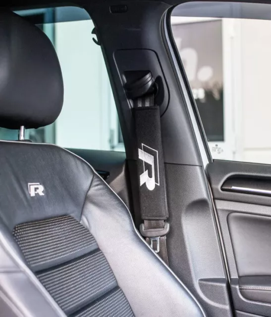 Volkswagen Golf R 2Pcs High Quality Car Seatbelt Cover, Shoulder Strap Cushion