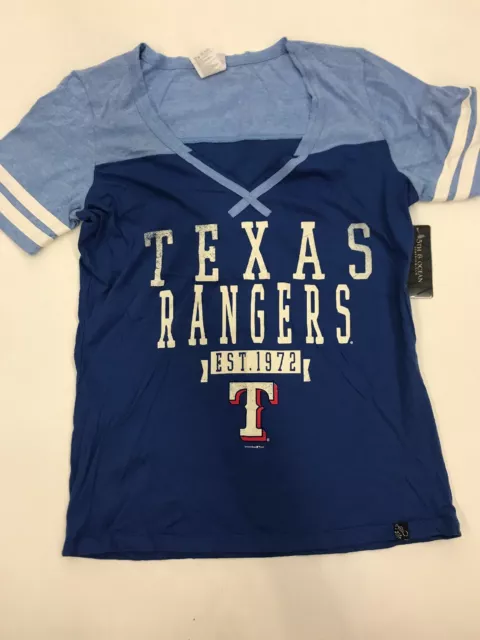 MLB Team Apparel Women’s Texas Rangers Blue On Blue Sample Size Medium 10/12 New