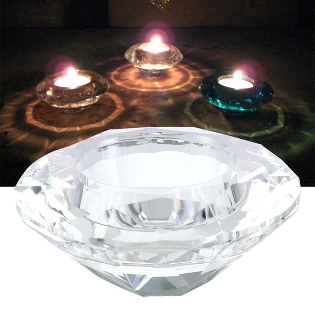 Pillar Candle Home Decor Candlestick Crystal Candle Holder Wedding Decoration