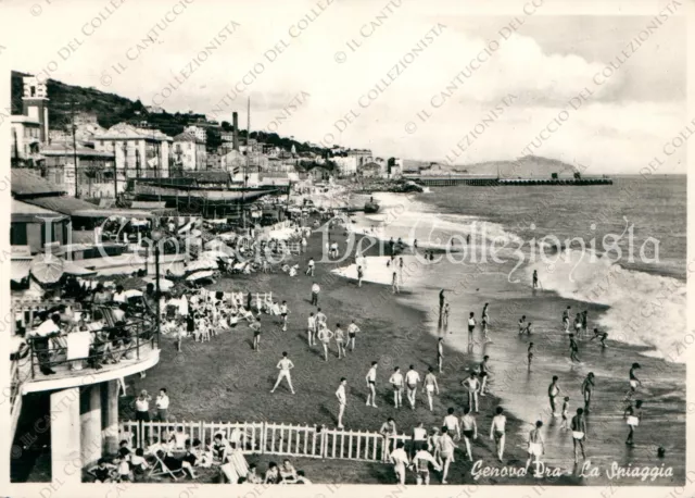 1967 GENOA PRA' Beach Postcard