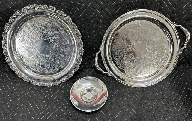 Oneida Silverplated Trays and Dish