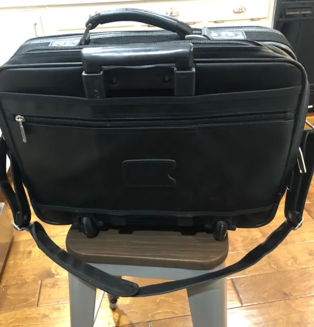 Commonwealth Brands inc Leather Bag On Wheels