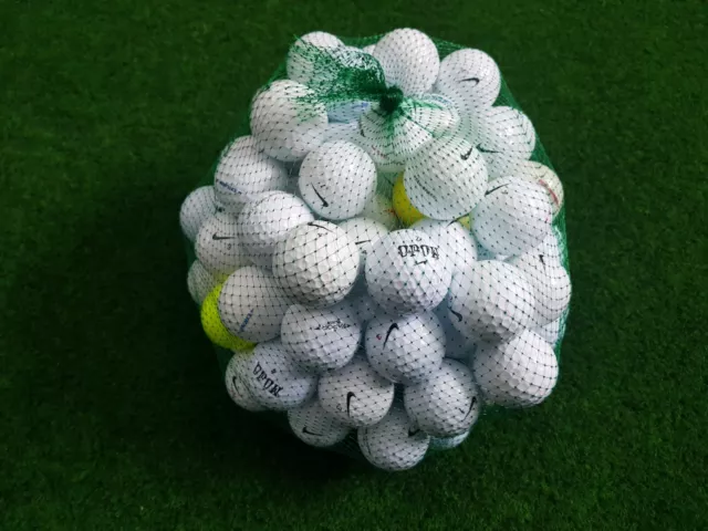 100 Nike Mix Lakeballs/Golfbälle-Qualität AA-AAA