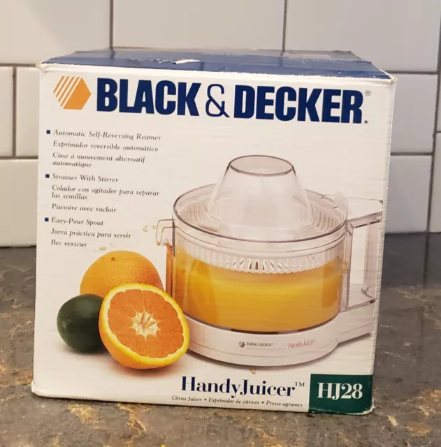 Black+Decker HJ30 Handy Electric Citrus Juicer Reamer 28oz Strainer - BRAND  NIB