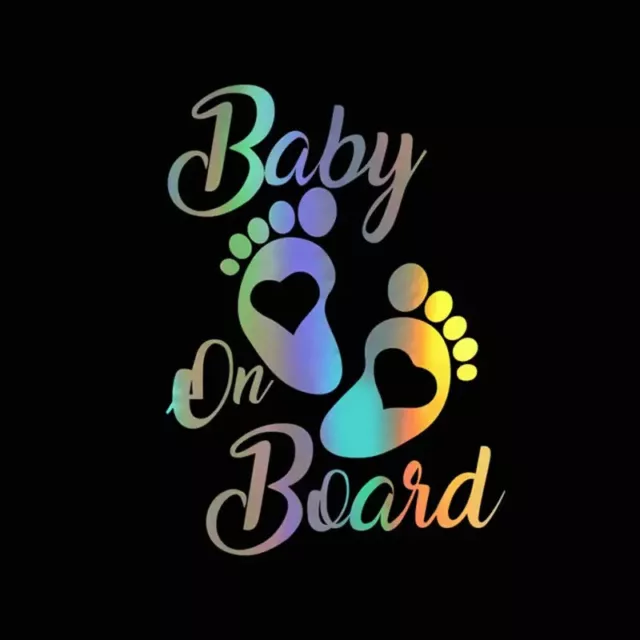Holographisches Baby an Bord Auto/Fenster Aufkleber/Schild...