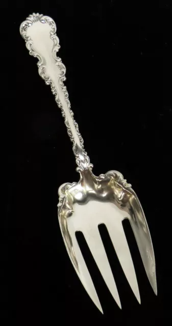 Whiting Louis Xv Sterling Silver 8 3/4 " Salad Serving Fork