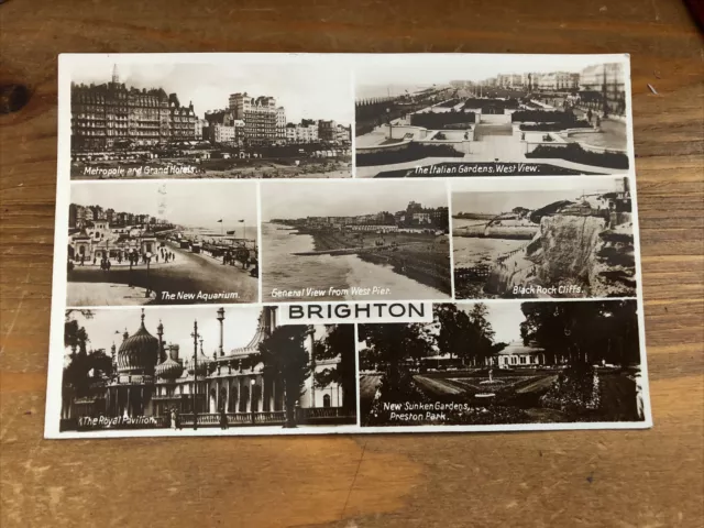 Brighton Sussex Multi View RPPC 1931