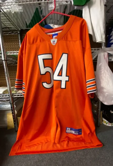 NFL HOF Chicago Bears Brian Urlacher Reebok Jersey Full Stitched Size 56 XXL