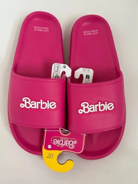 BARBIE THE MOVIE Primark Slip On Slides Sandals Womens Pink 41